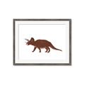 Picture of Red Triceratops  _GroupedProduct_Rectangle_Landscape_Mini_ _GroupedProduct_Rectangle_Landscape_Framed_Matted_