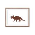 Picture of Red Triceratops  _GroupedProduct_Rectangle_Landscape_Mini_ _GroupedProduct_Rectangle_Landscape_Framed_Matted_
