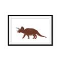 Picture of Red Triceratops  _GroupedProduct_Rectangle_Landscape_Mini_ _GroupedProduct_Rectangle_Landscape_Framed_Matted_