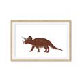 Picture of Red Triceratops  _GroupedProduct_Rectangle_Landscape_Mini_ _GroupedProduct_Rectangle_Landscape_Framed_Matted_