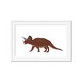 Picture of Red Triceratops  _GroupedProduct_Rectangle_Landscape_Mini_ _GroupedProduct_Rectangle_Landscape_Framed_Matted_
