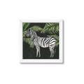 Picture of Zebra In The Jungle _GroupedProduct_Square_Framed_Matted_