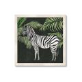 Picture of Zebra In The Jungle _GroupedProduct_Square_Framed_Matted_