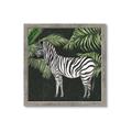 Picture of Zebra In The Jungle _GroupedProduct_Square_Framed_Matted_