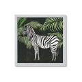 Picture of Zebra In The Jungle _GroupedProduct_Square_Framed_Matted_