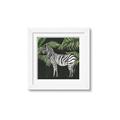 Picture of Zebra In The Jungle _GroupedProduct_Square_Framed_Matted_