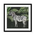 Picture of Zebra In The Jungle _GroupedProduct_Square_Framed_Matted_