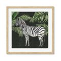 Picture of Zebra In The Jungle _GroupedProduct_Square_Framed_Matted_