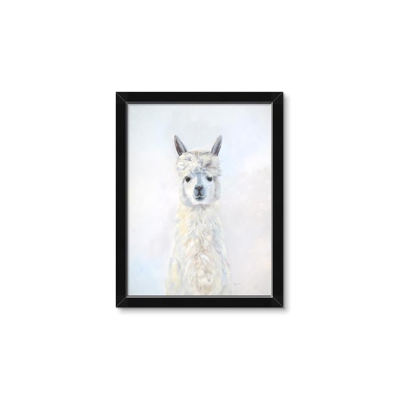 Picture of White Llama _GroupedProduct_Rectangle_Portrait_Framed_Matted_