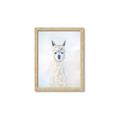 Picture of White Llama _GroupedProduct_Rectangle_Portrait_Framed_Matted_