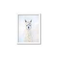 Picture of White Llama _GroupedProduct_Rectangle_Portrait_Framed_Matted_