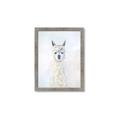 Picture of White Llama _GroupedProduct_Rectangle_Portrait_Framed_Matted_
