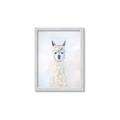 Picture of White Llama _GroupedProduct_Rectangle_Portrait_Framed_Matted_