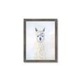 Picture of White Llama _GroupedProduct_Rectangle_Portrait_Framed_Matted_