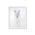 Picture of White Llama _GroupedProduct_Rectangle_Portrait_Framed_Matted_