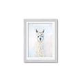 Picture of White Llama _GroupedProduct_Rectangle_Portrait_Framed_Matted_