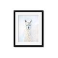 Picture of White Llama _GroupedProduct_Rectangle_Portrait_Framed_Matted_