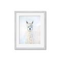 Picture of White Llama _GroupedProduct_Rectangle_Portrait_Framed_Matted_