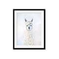 Picture of White Llama _GroupedProduct_Rectangle_Portrait_Framed_Matted_