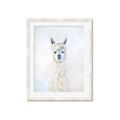 Picture of White Llama _GroupedProduct_Rectangle_Portrait_Framed_Matted_