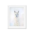Picture of White Llama _GroupedProduct_Rectangle_Portrait_Framed_Matted_