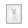 Picture of White Llama _GroupedProduct_Rectangle_Portrait_Framed_Matted_