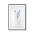 Picture of White Llama _GroupedProduct_Rectangle_Portrait_Framed_Matted_