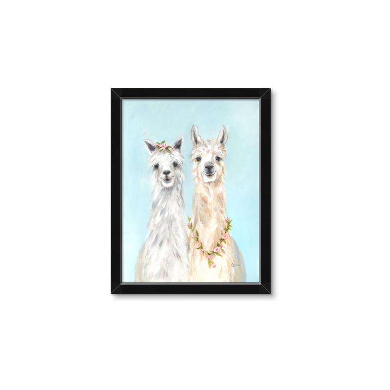 Picture of Friendly Llamas  _GroupedProduct_Rectangle_Portrait_Framed_Matted_