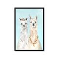 Picture of Friendly Llamas  _GroupedProduct_Rectangle_Portrait_Framed_Matted_