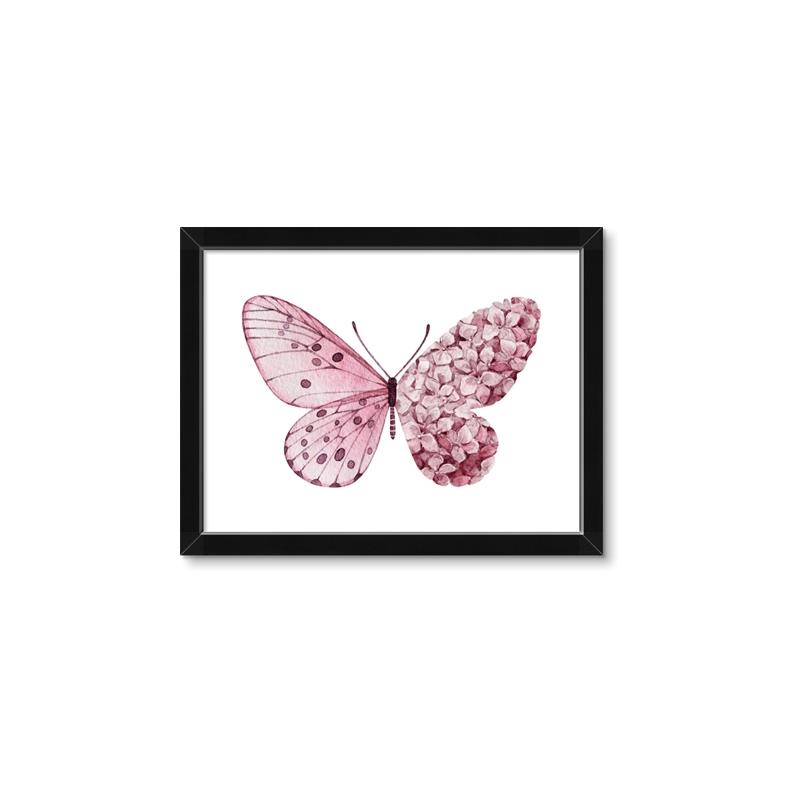Picture of Pink Butterfly _GroupedProduct_Rectangle_Landscape_Framed_Matted_