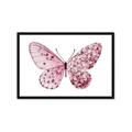 Picture of Pink Butterfly _GroupedProduct_Rectangle_Landscape_Framed_Matted_