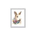 Picture of Sweet Floral Bunny I _GroupedProduct_Rectangle_Portrait_Framed_Matted_