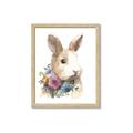 Picture of Sweet Floral Bunny I _GroupedProduct_Rectangle_Portrait_Framed_Matted_