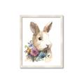 Picture of Sweet Floral Bunny I _GroupedProduct_Rectangle_Portrait_Framed_Matted_