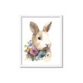 Picture of Sweet Floral Bunny I _GroupedProduct_Rectangle_Portrait_Framed_Matted_