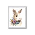 Picture of Sweet Floral Bunny I _GroupedProduct_Rectangle_Portrait_Framed_Matted_