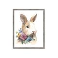 Picture of Sweet Floral Bunny I _GroupedProduct_Rectangle_Portrait_Framed_Matted_