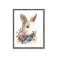 Picture of Sweet Floral Bunny I _GroupedProduct_Rectangle_Portrait_Framed_Matted_
