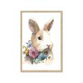 Picture of Sweet Floral Bunny I _GroupedProduct_Rectangle_Portrait_Framed_Matted_