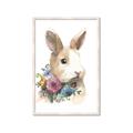 Picture of Sweet Floral Bunny I _GroupedProduct_Rectangle_Portrait_Framed_Matted_
