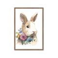 Picture of Sweet Floral Bunny I _GroupedProduct_Rectangle_Portrait_Framed_Matted_