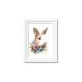 Picture of Sweet Floral Bunny I _GroupedProduct_Rectangle_Portrait_Framed_Matted_