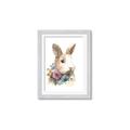 Picture of Sweet Floral Bunny I _GroupedProduct_Rectangle_Portrait_Framed_Matted_