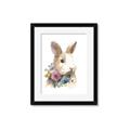 Picture of Sweet Floral Bunny I _GroupedProduct_Rectangle_Portrait_Framed_Matted_