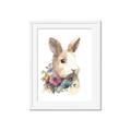 Picture of Sweet Floral Bunny I _GroupedProduct_Rectangle_Portrait_Framed_Matted_