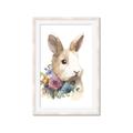 Picture of Sweet Floral Bunny I _GroupedProduct_Rectangle_Portrait_Framed_Matted_