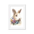 Picture of Sweet Floral Bunny I _GroupedProduct_Rectangle_Portrait_Framed_Matted_