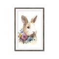 Picture of Sweet Floral Bunny I _GroupedProduct_Rectangle_Portrait_Framed_Matted_