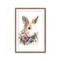Picture of Sweet Floral Bunny I _GroupedProduct_Rectangle_Portrait_Framed_Matted_