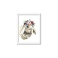 Picture of Sweet Floral Bunny _GroupedProduct_Rectangle_Portrait_Framed_Matted_